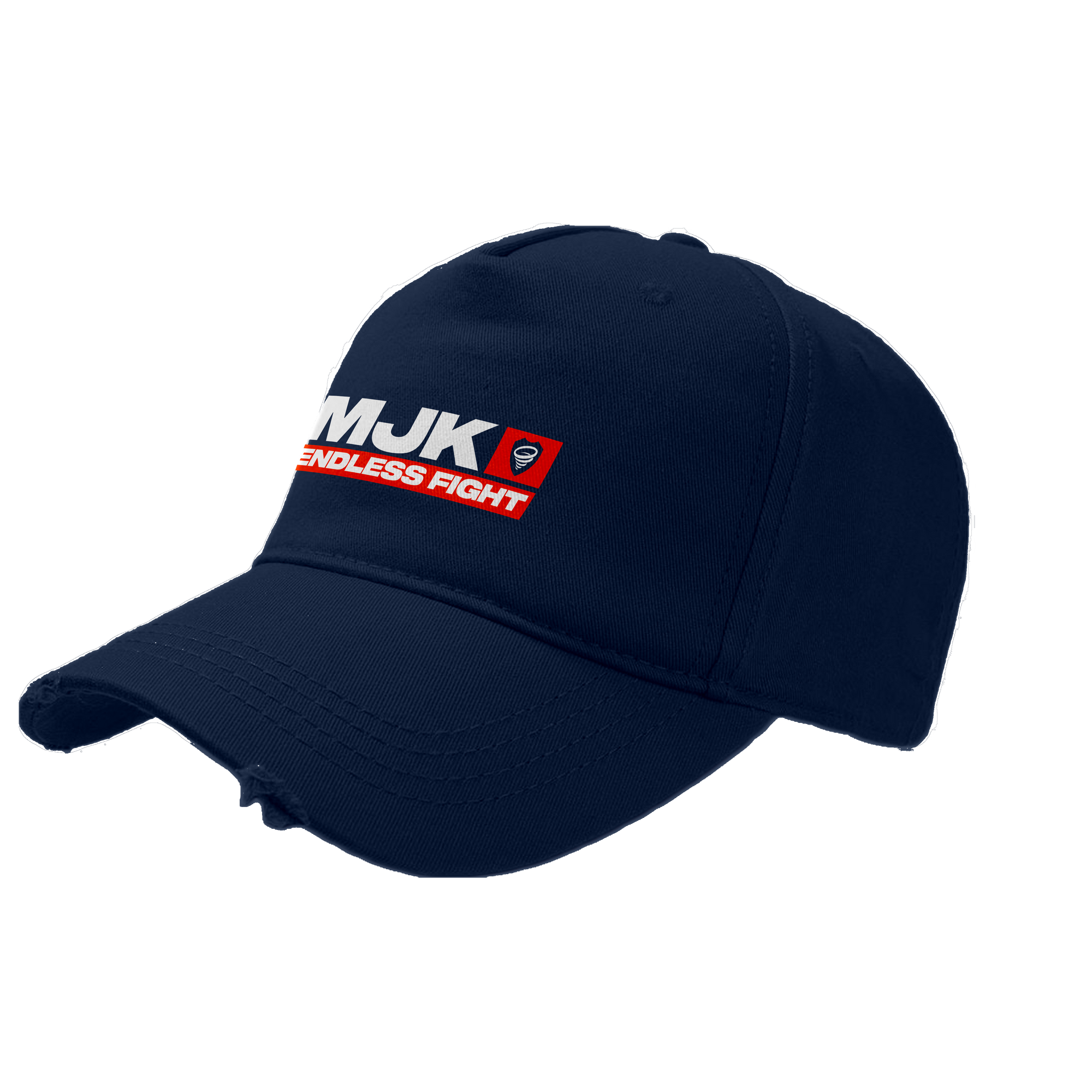 CASQUETTE BASEBALL | "YASSINE" - Marine/Blanc/Orange