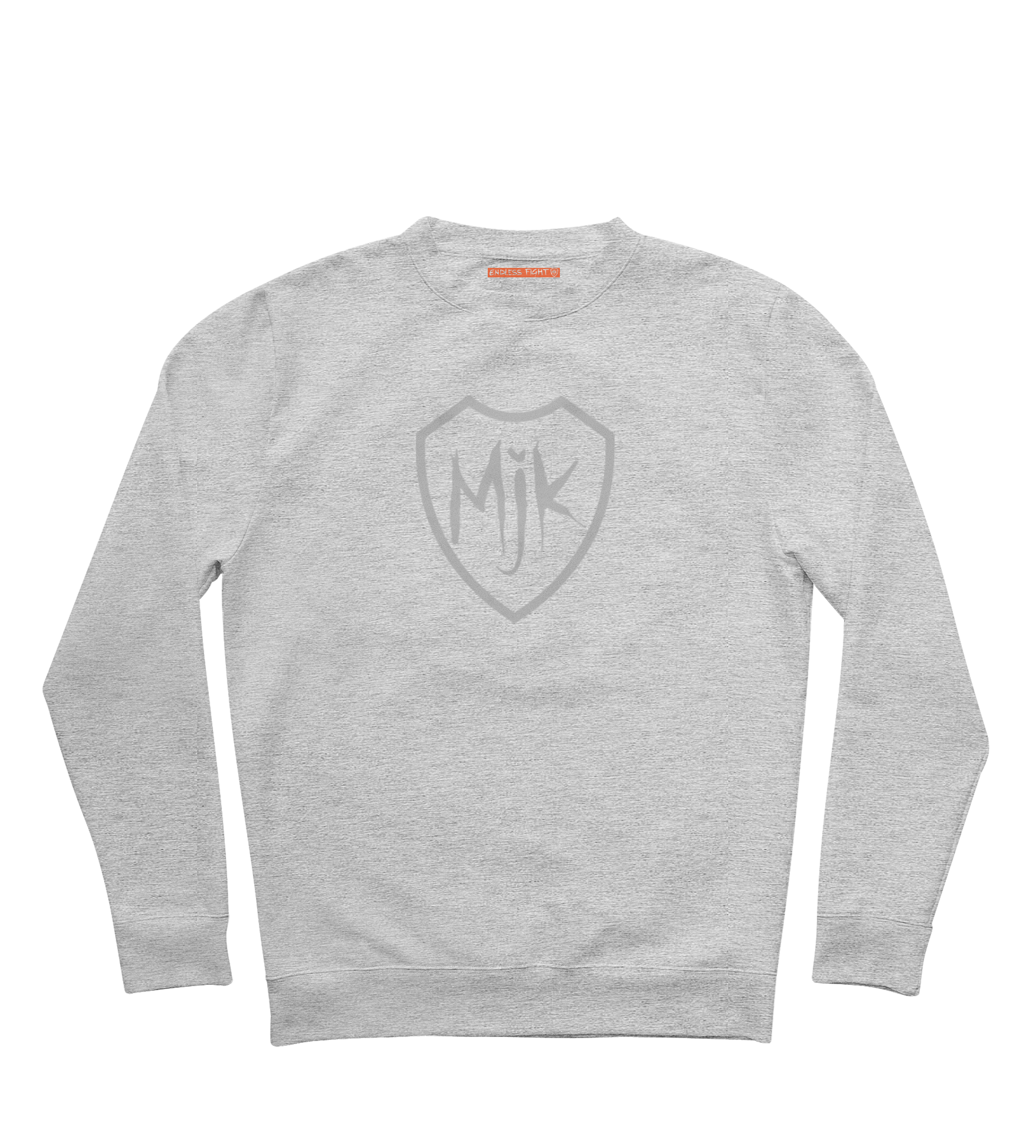 SWEAT COL ROND | "FELICITY" - Gris chiné/Gris