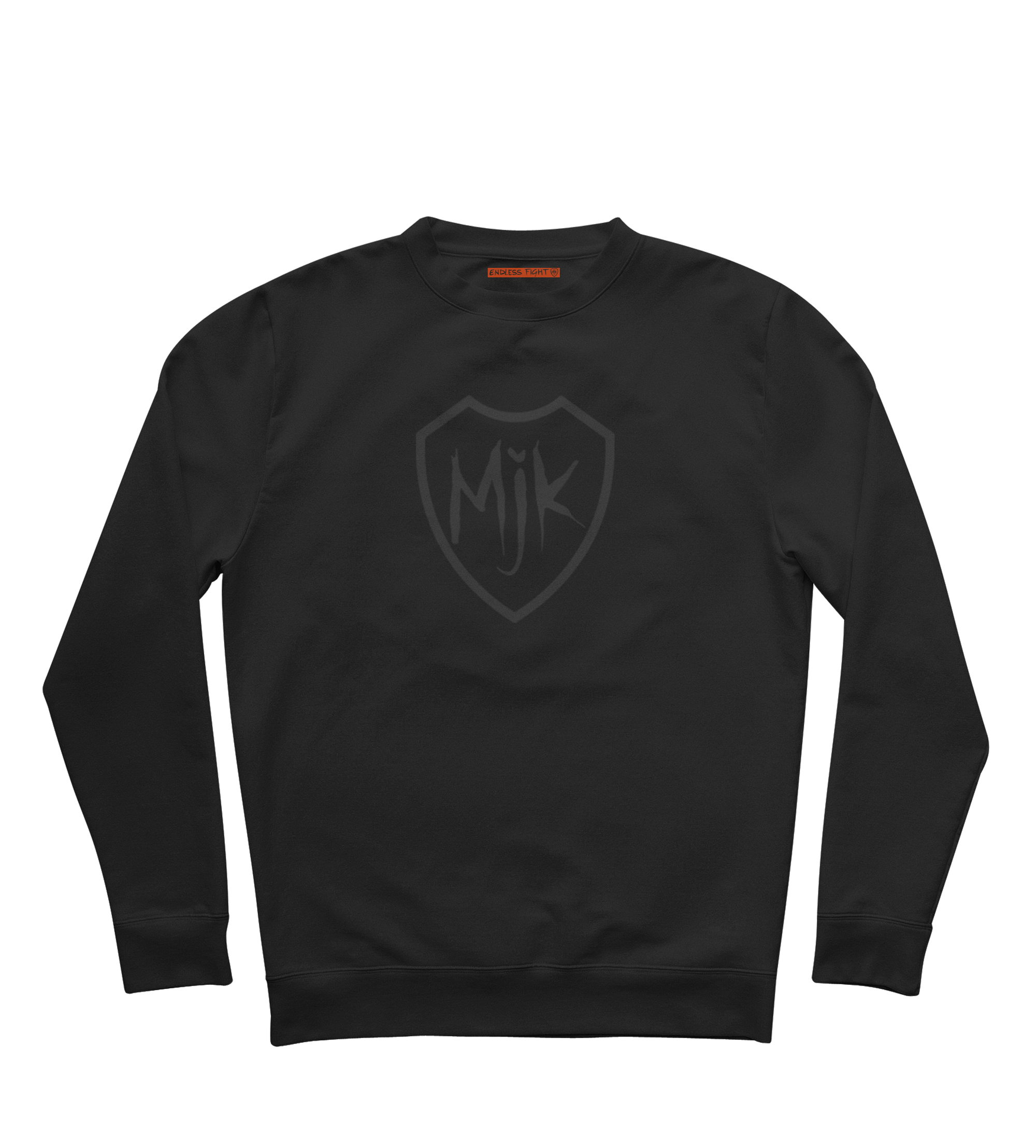 SWEAT COL ROND | "FELICITY" - Noir/Noir