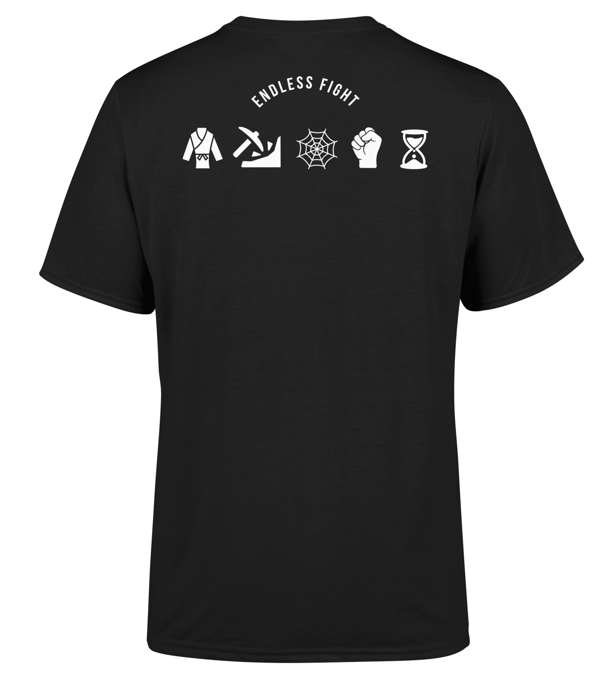 T-SHIRT "MINDSET" - Noir/Orange/Blanc