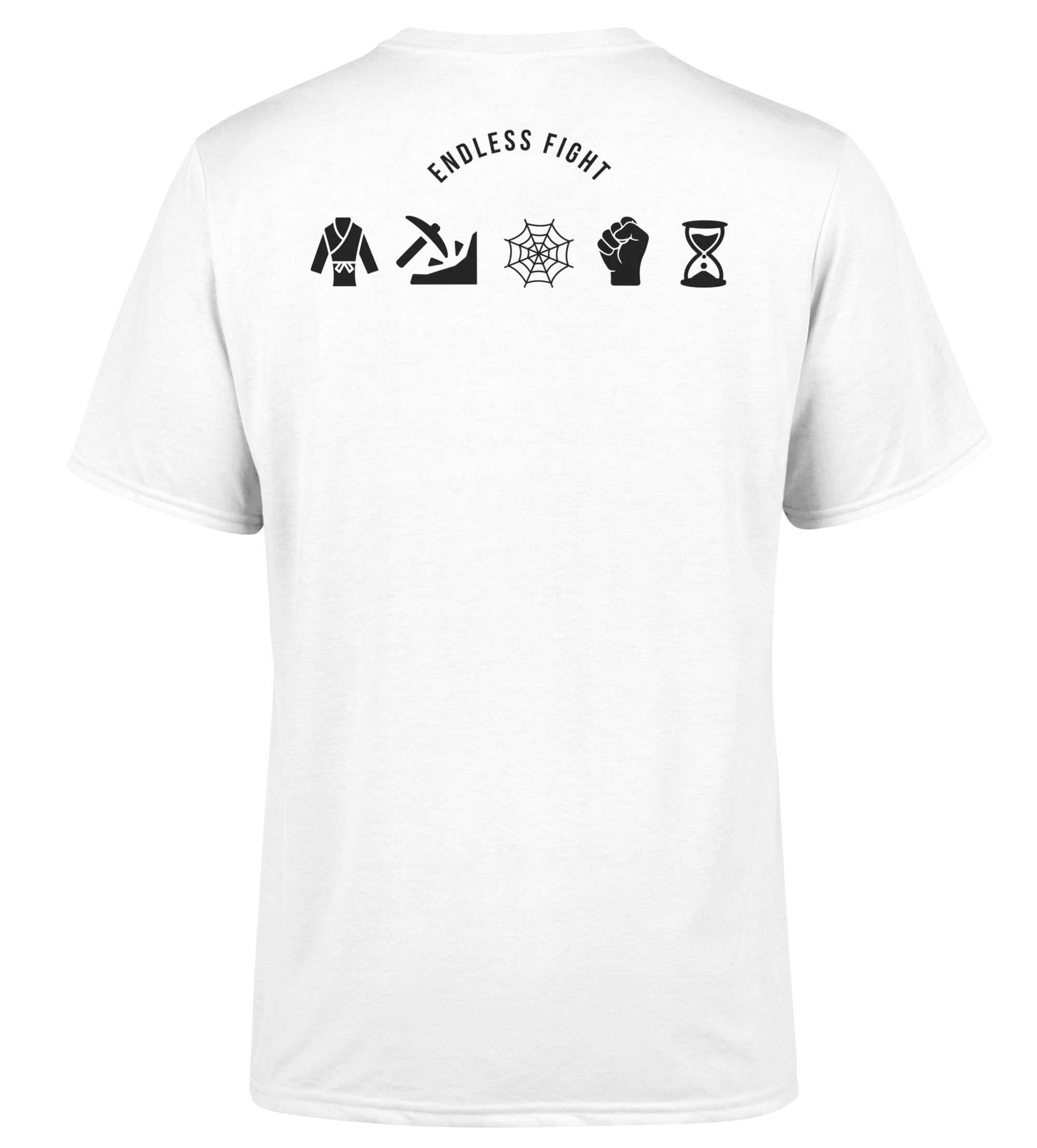 T-SHIRT "MINDSET" - Blanc/Orange/Noir