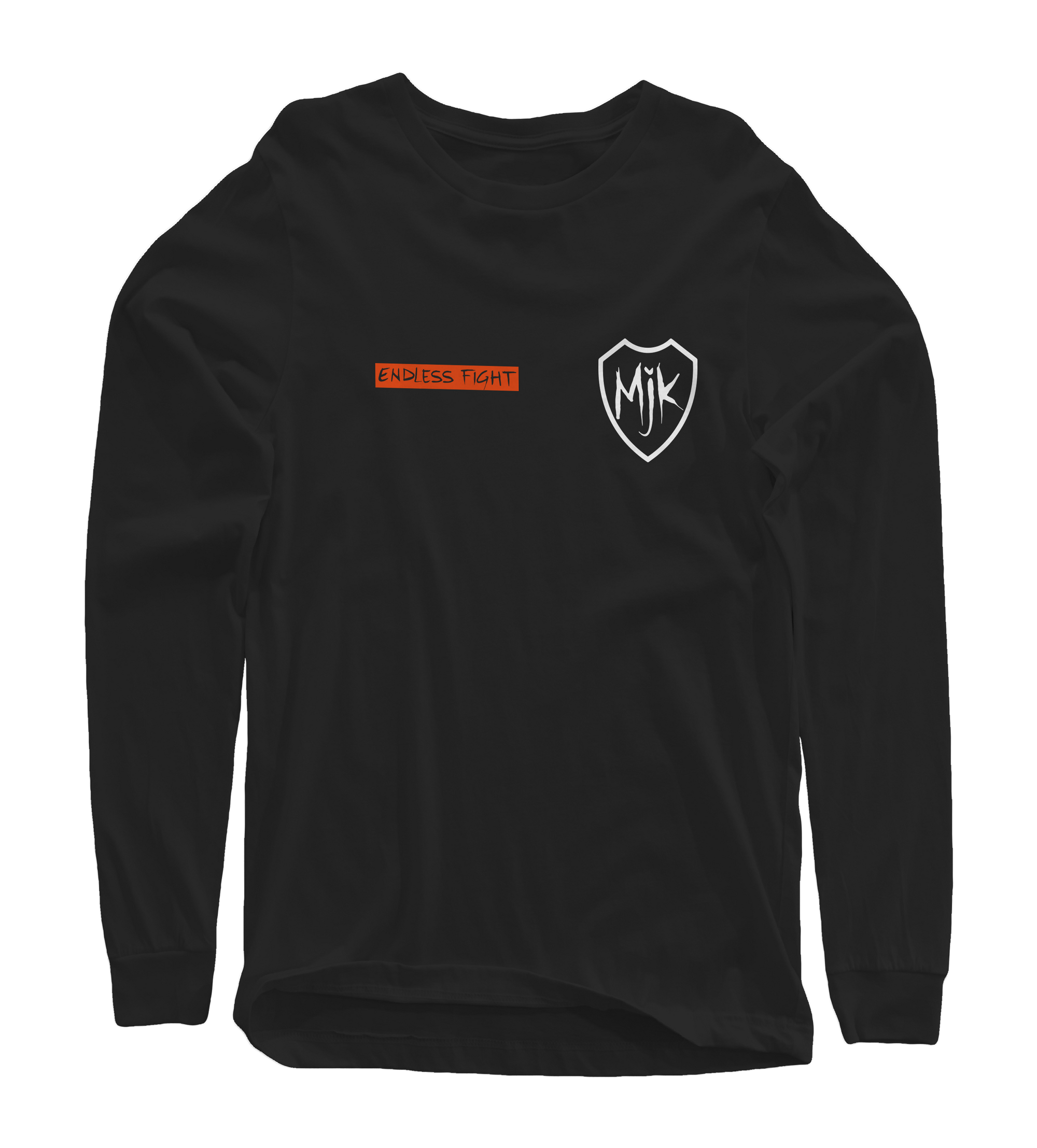 T-SHIRT MANCHES LONGUES "KENNEDY" - Noir/Blanc