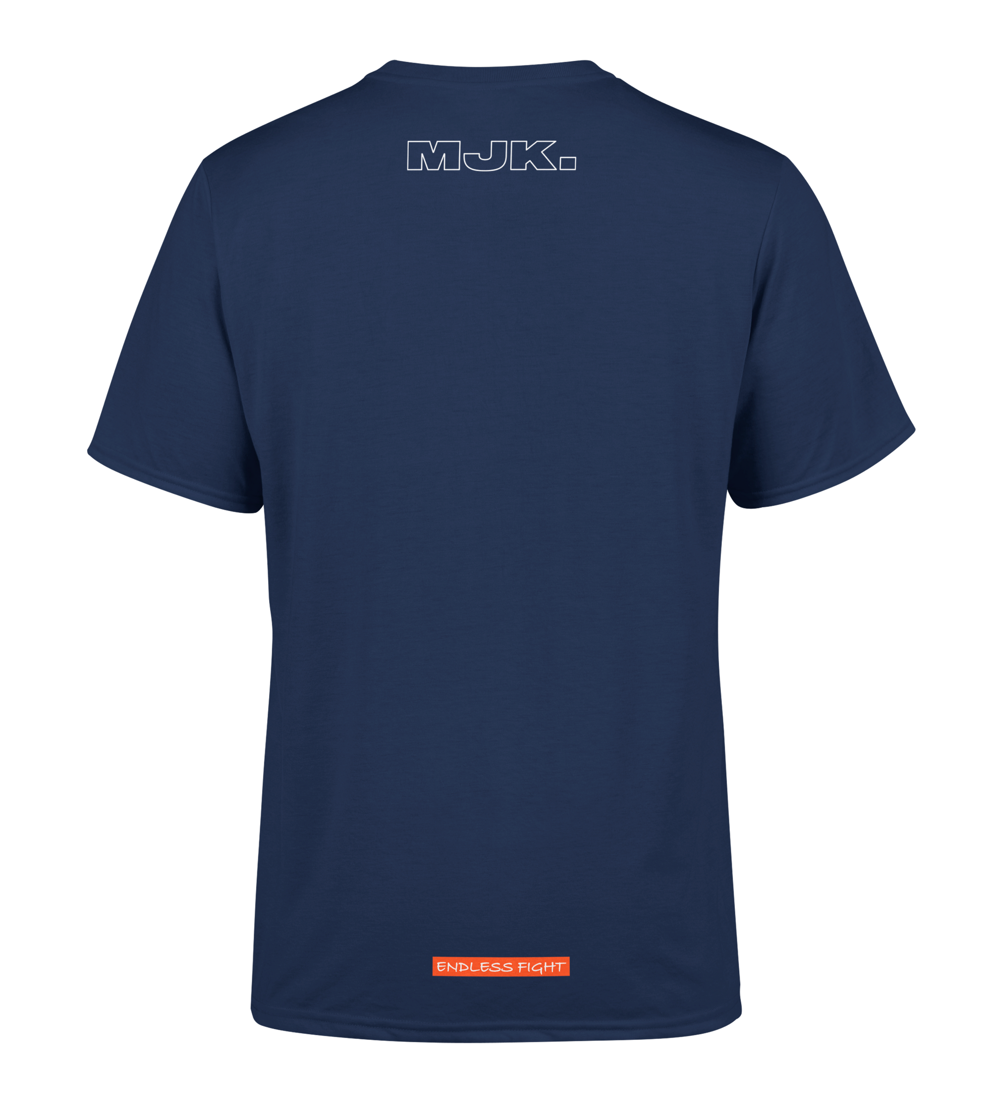 T-SHIRT | "YASSINE" - Marine/Blanc/Orange