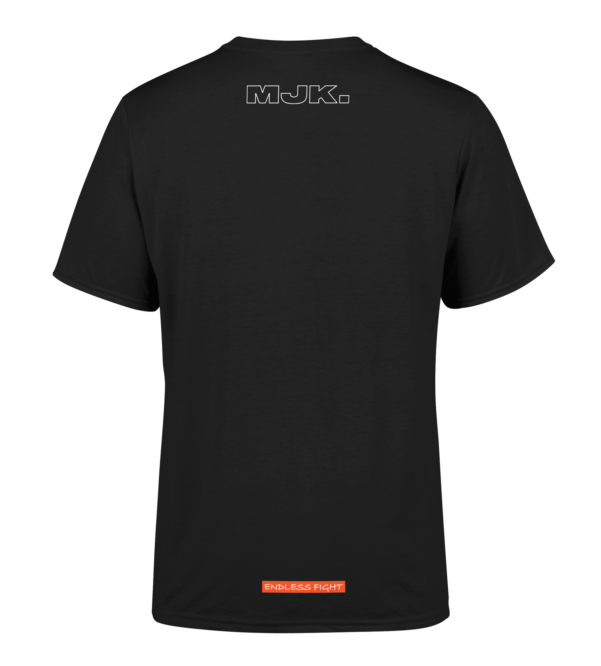 T-SHIRT | "YASSINE" - Noir/Blanc/Orange